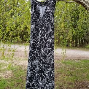 Banana Republic women's dress cl black floral